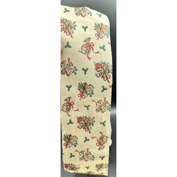 Vintage Ribbon A Lion Product 40 YDS Musical Instruments Holly Berries 5H - Picture 3 of 8